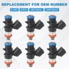 JDMON 6pcs Fuel Injectors Compatible with Jeep Cherokee 3.2L V6