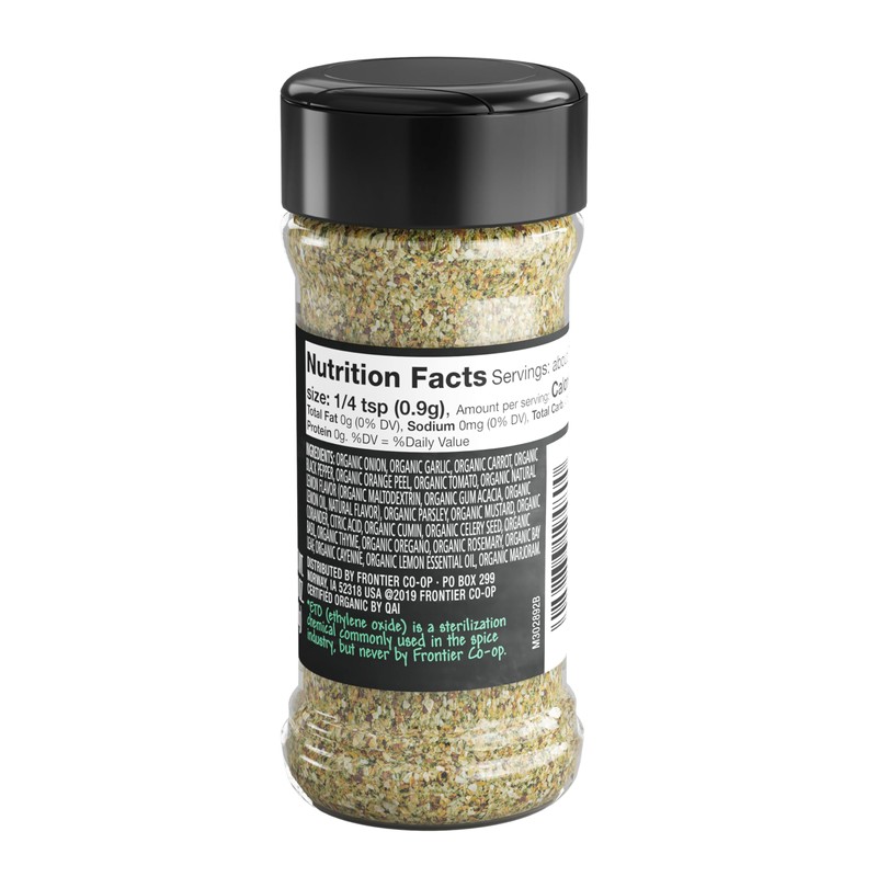 Frontier Co-op Organic Salt - Free All- Purpose Seasoning, 2.5