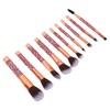 10pcs Makeup Brushes Set Soft Bristles Portable Cosmetics Tool Kits