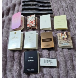 Assorted Women's Perfume Sample Vial Set - Lot 10 X Designer Perfumes Assorted Vials