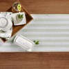 Solino Home Stripe Linen Table Runner 48 Inch – 100%