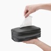 Car Tissue Box Multifunction Leather Seat Back Napkin Holder Container