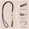 UGrandF 3 Pack Survival Safety Whistles with Lanyard and Keychain