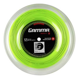 Tennis GAMMA MOTO Lime 17 1,24 MM, 200 M Roll