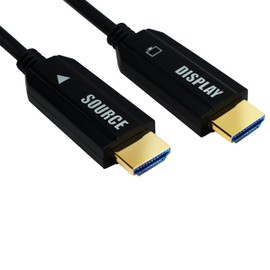 CSILU Basics High-Speed Fiber Optic HDMI Cable (18Gpbs, 4K/60Hz) -165 Feet Slim Flexible for HDTV/Game Console/Projector/Home Theatre