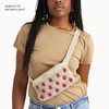 The Sak Caraway Belt Bag in Crochet, Adjustable Back Strap,
