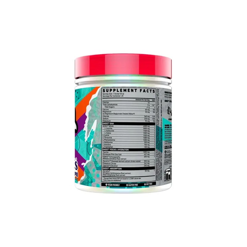 Ghost Intra 20 Servicios 460 Gr Sabor Uva Welch