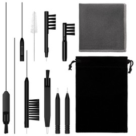 Hearing Aid Cleaning Tools, Windspeed 12 PCS Hearing Aid Cleaning Kit for Hearing Aid Accessories Include Hearing Aid Cleaning Brush Ventilation Rod Screwdriver Storage Bag