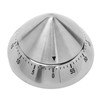 Kitchen Countdown Timer, Stainless Steel Mechanical Timer with Clear Scalev,