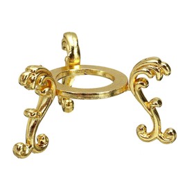 54 mm Crystal Ball Stand, Golden and Silver Crystal Sphere Stand, Clear Crystal Ball Stand, Globe Ball Stand for Home Desktop, Ornament Crystal Stand Display Holder for Kids Women(Gold)