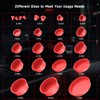 ANCEL Automotive Red Cap Plugs Kit 23 Piece Set Suitable