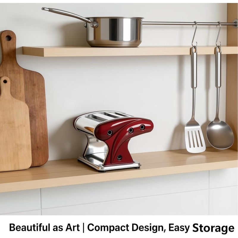 XINGYUEXUAN Manual Pasta Maker - Stainless Steel Noodle Machine with