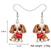 DOWAY Acrylic Cute Cavalier King Charles Spaniel Gifts Dog Earrings