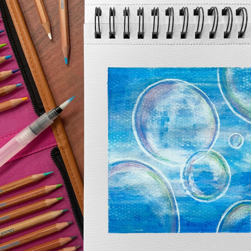 COLOUR BLOCK Watercolor Pencil Travel Art Set I 34pc Professional