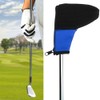 L Shaped Zipper Design Golf Club Head Cover Golfer Accessory