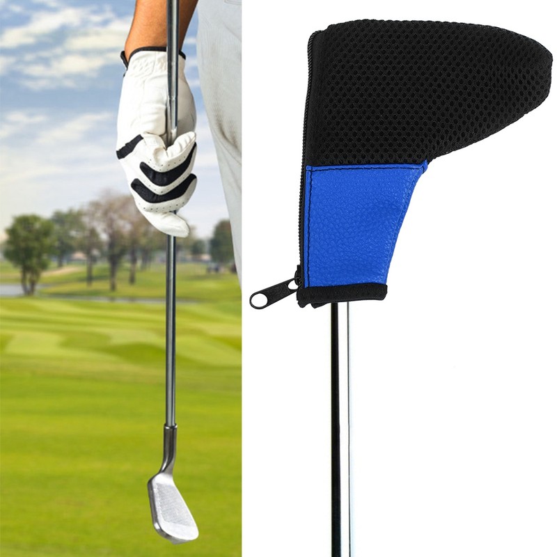 L Shaped Zipper Design Golf Club Head Cover Golfer Accessory
