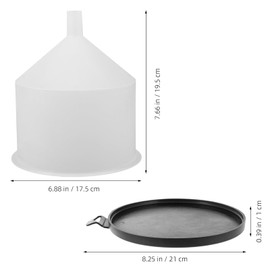 GLEAVI 1set Coolant Filling Kit Spill Funnel Radiator Flush Tool Set for Effortless Coolant Refill and Maintenance Design Yellow and Black