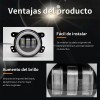Par 4'' Faros Led Niebla Ojos Ángel Para Wrangler Y