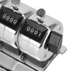 Stainless Steel Mechanical Counter 4‑Digit 5 Units Hand Tally Mechanical