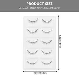 FOMIYES 20 Pairs Fake Eyelashes Fake Lashes False Eyelashes Makeup Lashes Short Eyelashes Magnetic Eyelashes Makeup False Eyelash Girl Eyelash Makeup Eyelashes High-Grade Fiber Cosmetic