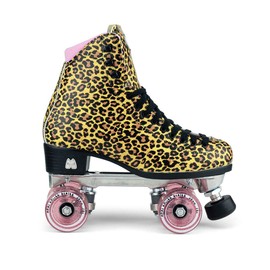 Moxi Skates - Ivy Jungle - Fashionable Womens Roller Skates | Leopard | Size 4