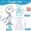 Guardian Angel Key Ring Set, 24 Pieces Guardian Angel Pendant