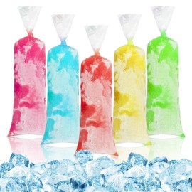 Maqihan 100 Ice Candy Plastic Bags - 4X12 Bolsas Para Bolis De Hielo Mexicanos Freeze Ic