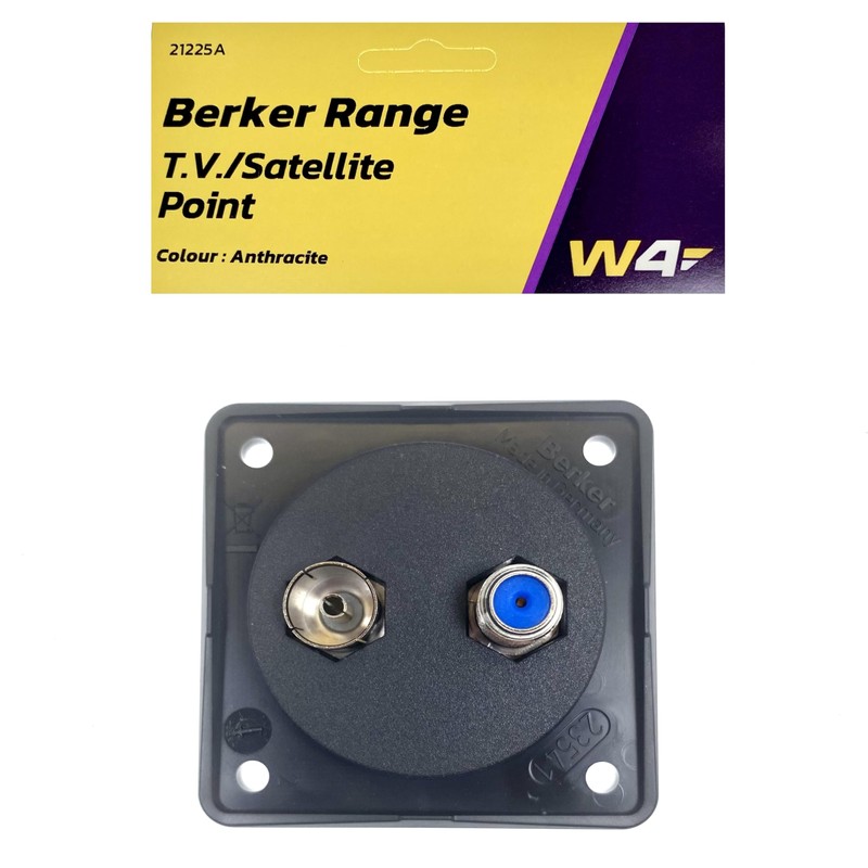 W4 Berker TV/Satellite Point - Anthracite