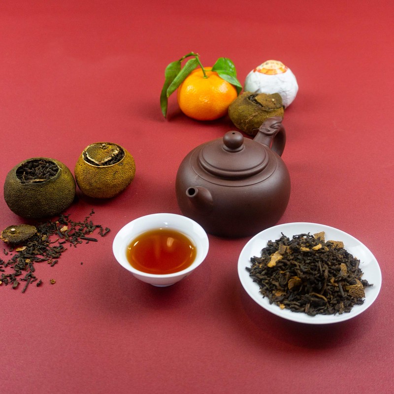 Shou Pu-Erh Tea Xiaoqing Mandarin from Guangdong, China | Traditional