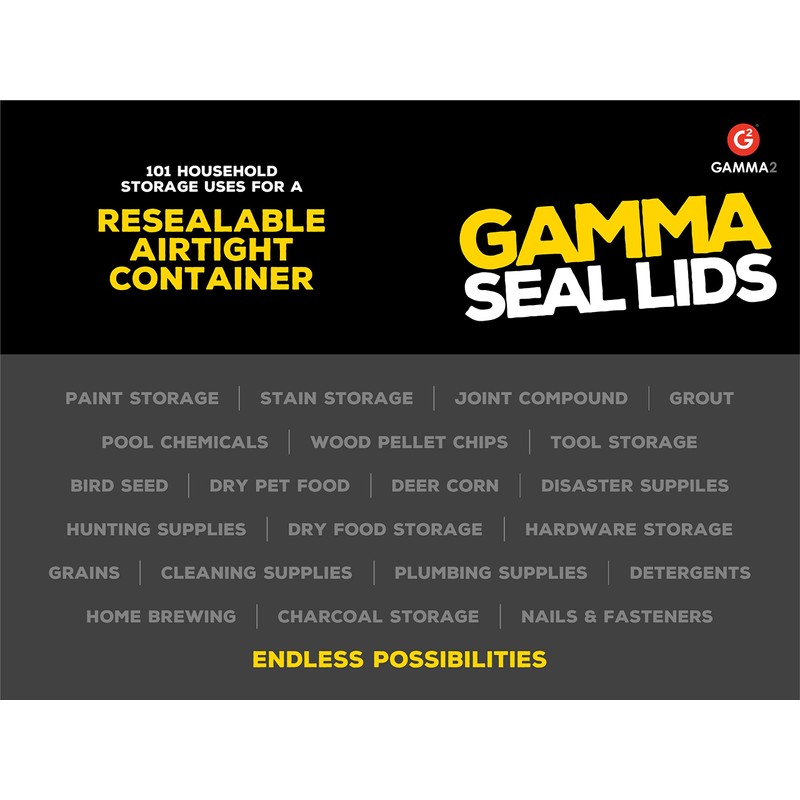 Gamma2 Seal Lid - Pet Food Storage Container Lids -