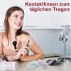 REBECCAGIBSON 4 Stück Kontaktlinsenetui Kontaktlinsen Etui tragbarer Kontaktlinsenbehälter für Reisen