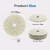 Wet Diamond Polishing Pads,HIGHDRIL 6pcs 125MM #50,for Granite Marble Sanding