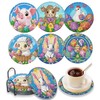 DOZEEZOP 6 PCS Diamond Art Coasters Kit, Diamond Painting Coasters