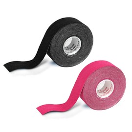 AEIOPRS Pack of 2 Anti-Wrinkle Plaster Lifting Tapes Face Anti Wrinkle Face Tape for Smooth Eyes Multifunctional Face Tape Wrinkle Patch for Firming and Firming the Skin 2.5 cm x 5 m Black Pink