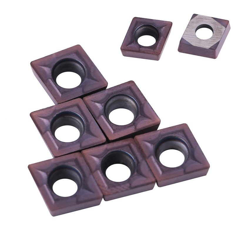FTVOGUE 10pcs CNC Carbide Tips Inserts, CCMT060204 VP15T Lathe Turning