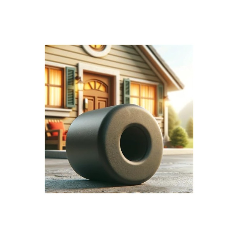 4X Door Stop Stopper Bumper Quality Screw in Floor Wall