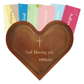 NStuiv Prayer Bowl with Bible Verse Cards,Blessing Prayer Bowl with Scripture Prayer Cards,Christian Gifts for Women Men