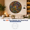 32 pcs Round Silver Puzzle Saver Sheets, Preserve & Frame