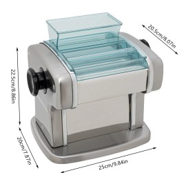 Electric Pasta Maker Automatic Noodle Machine Fresh Pasta Dough Roller 9 Gears