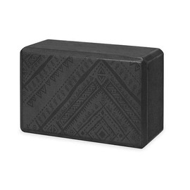 Gaiam Printed Yoga Block (Various Designs), Blue Shadow Point