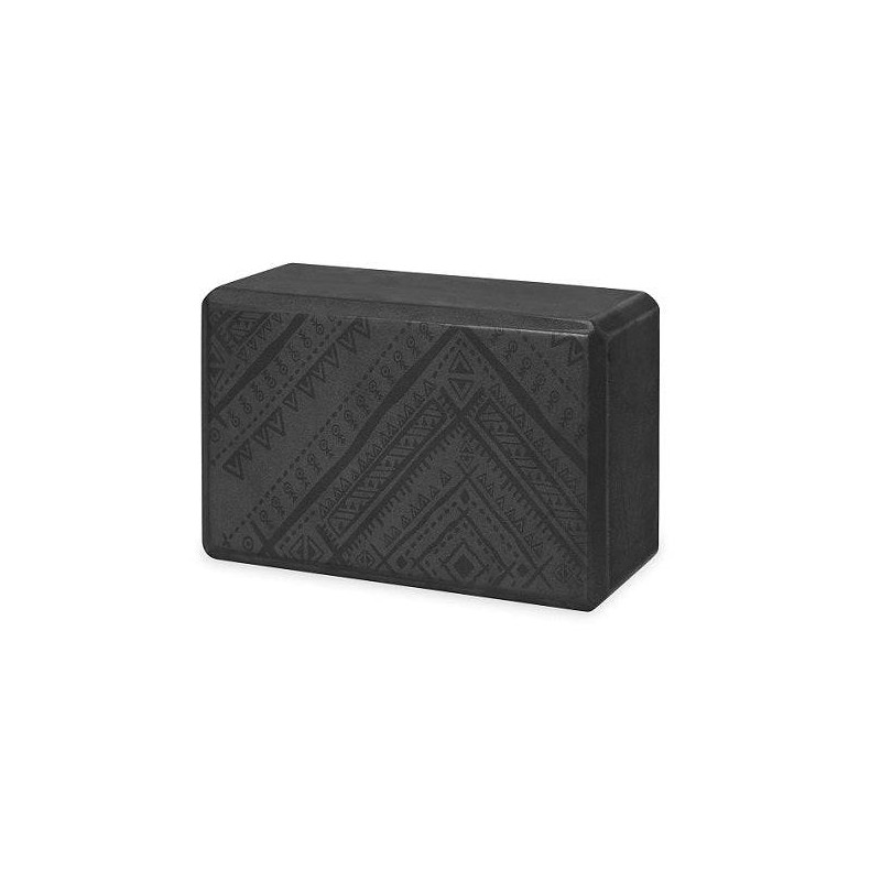 Gaiam Printed Yoga Block (Various Designs), Blue Shadow Point