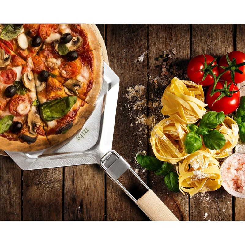 MTS Individual Carstyling GmbH Stainless Steel Pizza Peel with Foldable