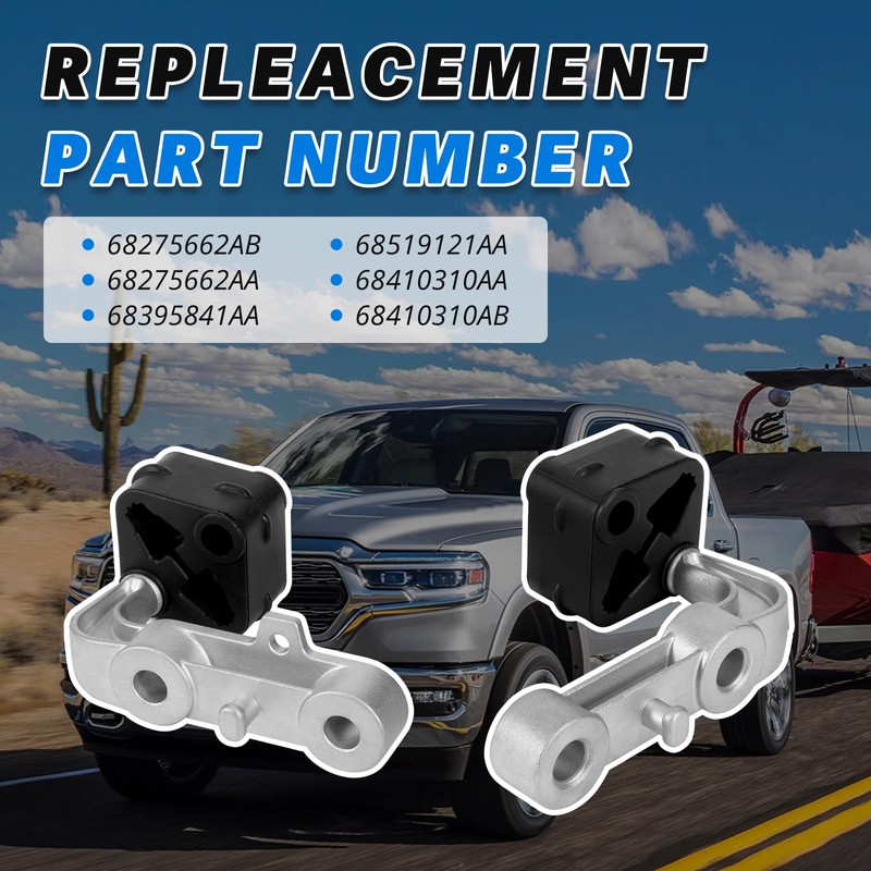 Lazenta 68275662AB Exhaust Bracket Muffler Support Rubber Isolator Hanger Assembly
