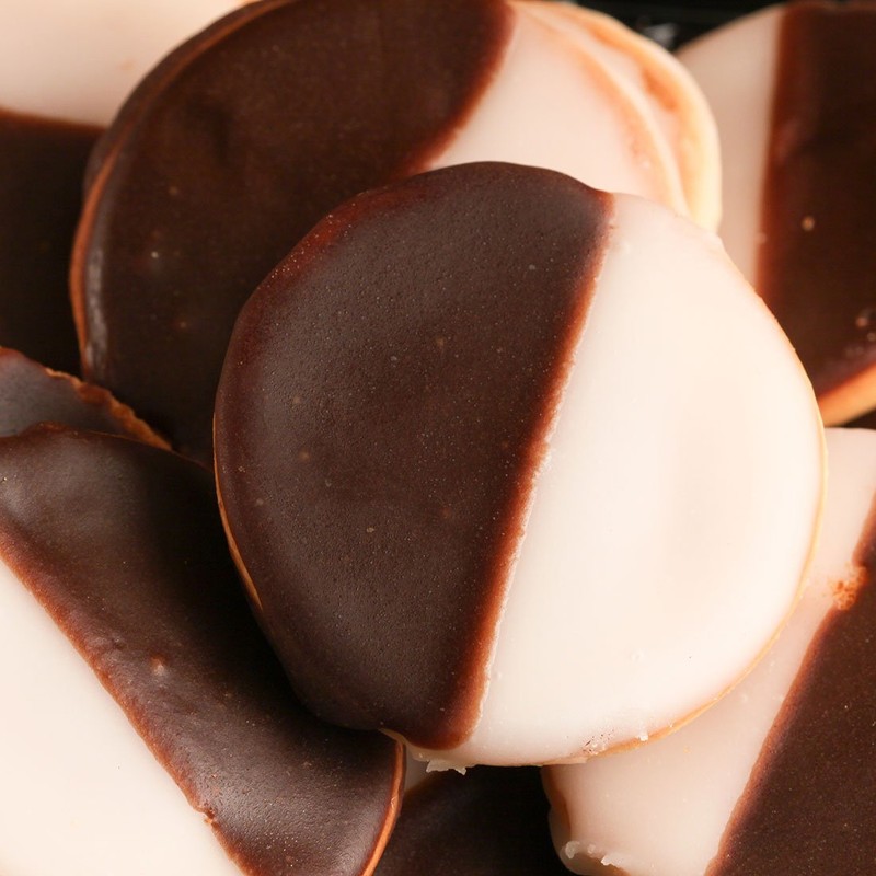 Green's Bakery Hand Dipped Mini Black & White Cookies -