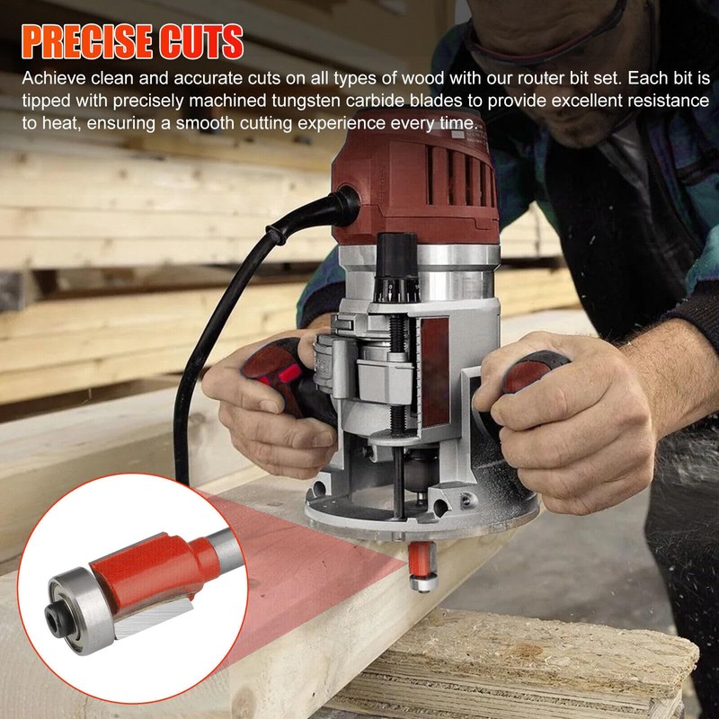 15 Pieces Professional Router Bit Set:YIDM Router Bit for Router