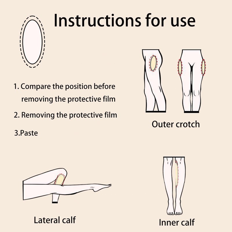 FTEOYEL Body Shaper Silicone Calf and Hip Pads, Set of