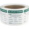 General Food Allergen Allergy Warning Removable Stickers, 51 mm 2