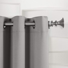 Sun Zero Becca Energy Efficient Grommet Curtain Panel, 40" x 84", Gray
