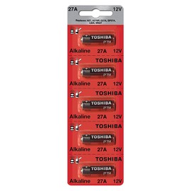 Toshiba Alkaline 27A GP27A MN27 A27BP 12 Volt Battery (5 Batteries)