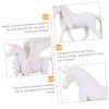 SUPVOX 4Pcs Unicorn Painting DIY Art Craft Figurines for Creative